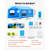 Vevor Inflatable Paint Booth 23 x 13 x 9' Portable Spray Booth Tent New