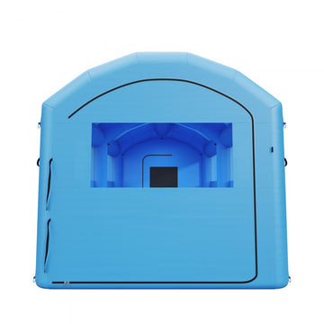 Vevor Inflatable Paint Booth Portable Spray Booth with Changing Area 20' x 10' x 8' Blue New