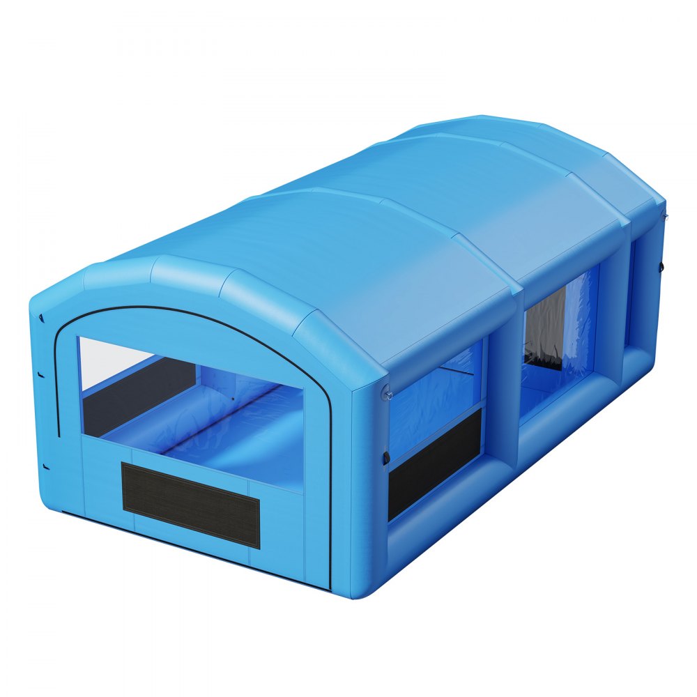 Vevor Inflatable Paint Booth 23' x 13' x 9' Portable Spray Booth with Changing Area Blue New