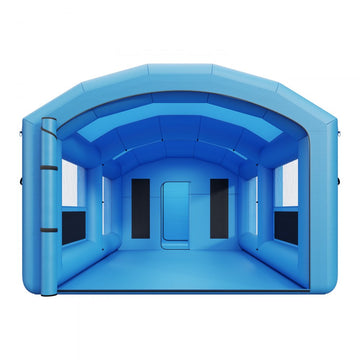 Vevor Inflatable Paint Booth 23' x 13' x 9' Portable Spray Booth with Changing Area Blue New