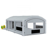 Vevor Inflatable Paint Booth 26 x 15 x 10' Portable Spray Booth for Mid-Size Pickup & Furniture Gray New