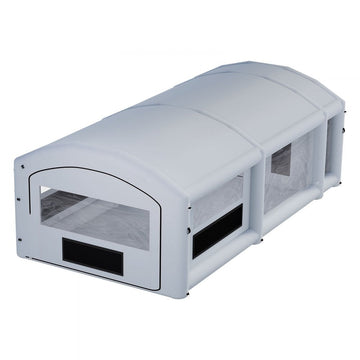 Vevor Inflatable Paint Booth 28' x 15' x 10' Portable Spray Booth with Dual Blowers Gray New