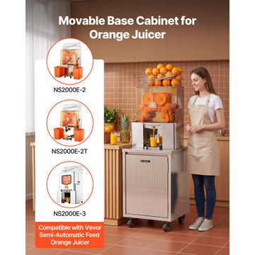 Vevor Base Cabinet Movable Orange Juicer Cabinet New