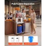 Vevor Base Cabinet Movable Orange Juicer Cabinet with Swivel Casters New