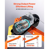Vevor Truck Crane Electric Pickup Bed Jib Hoist 2200 lbs New