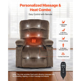Vevor Power Lift Recliner Chair Dual Motor Heat & Massage Brown New