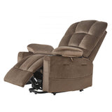 Vevor Power Lift Recliner Chair Dual Motor Heat & Massage Brown New