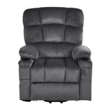 Vevor Recliner Chair Power Lift Dual Motor Heat Massage Dark Gray New