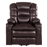 Vevor Recliner Chair Power Lift Triple-Motor Heat & Massage Brown New