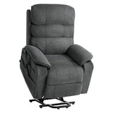 Vevor Recliner Chair Power Lift Dual Motor Heat Massage Dark Gray New
