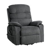 Vevor Recliner Chair Power Lift Dual Motor Heat Massage Dark Gray New