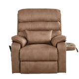Vevor Recliner Chair Power Lift Dual Motor Heat Massage Brown New