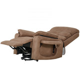 Vevor Recliner Chair Power Lift Dual Motor Heat Massage Brown New