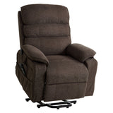 Vevor Recliner Chair Power Lift Recliner Dual Motor Heat and Massage Brown New