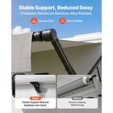 Vevor Electric Retractable RV Awning Motorized Complete Kit 21' Gradient Gray New