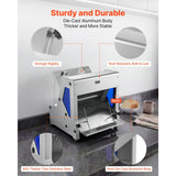 Vevor Bread Slicer Electric Countertop 12 mm Commercial Bread Cutting Machine New
