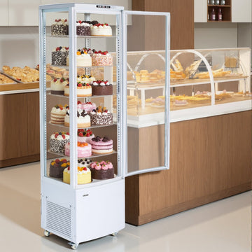 Vevor Refrigerated Display Case 9.8 Cu. Ft. 5-Tier Commercial Cake Refrigerator New