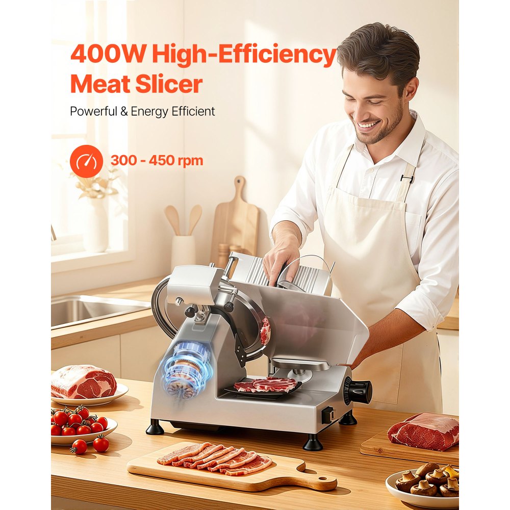 Vevor Meat Slicer Commercial 12" Electric Food Cutter New
