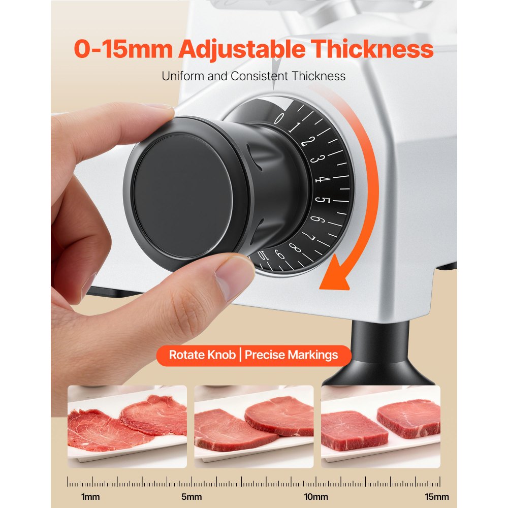 Vevor Meat Slicer Commercial 12" Electric Food Cutter New