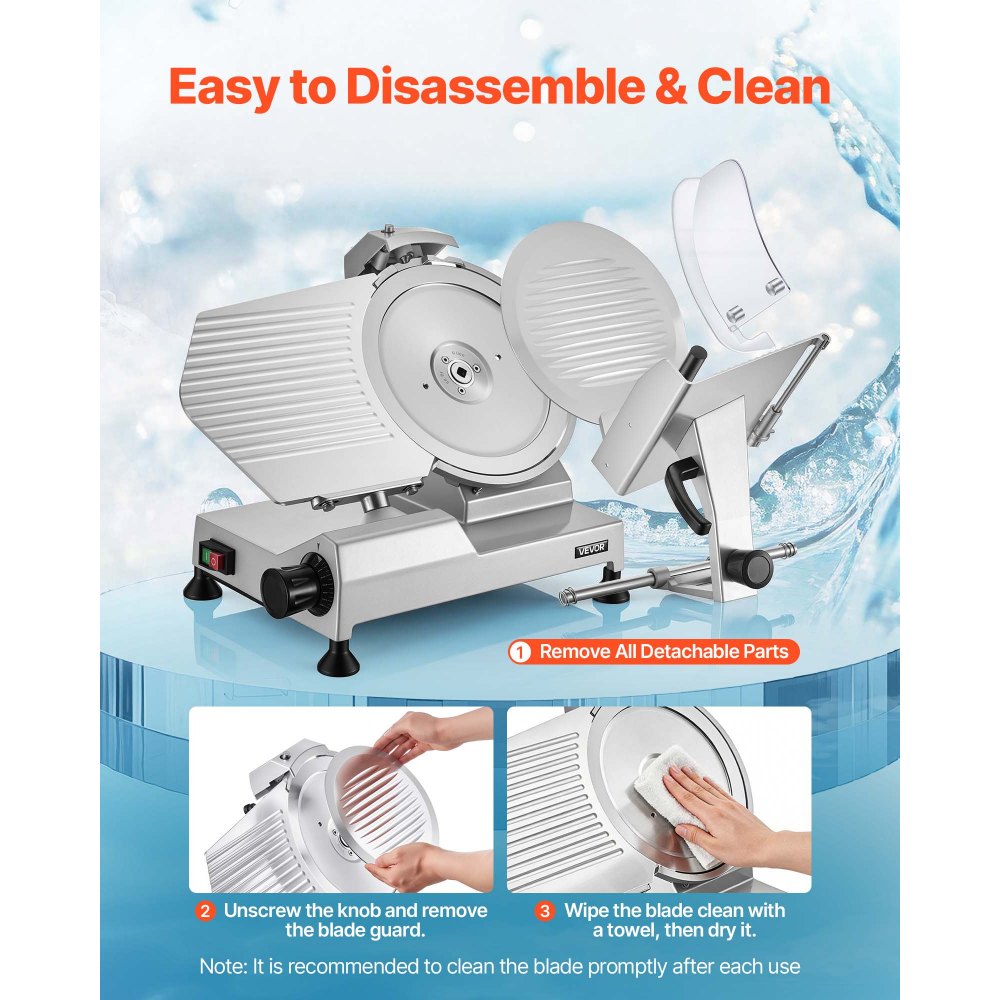 Vevor Meat Slicer Commercial 12" Electric Food Cutter New