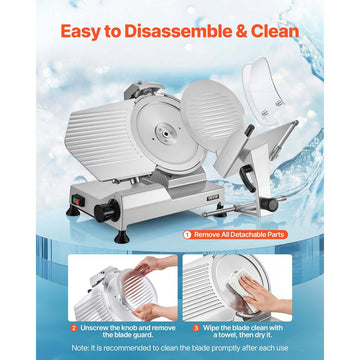 Vevor Meat Slicer Commercial 12" Electric Food Cutter New