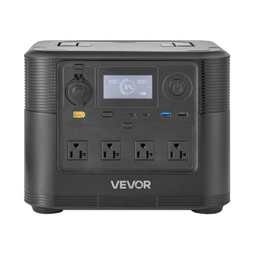 Vevor Portable Power Station 1200W 806Wh with 200W Solar Panel New