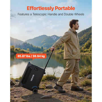 Vevor Portable Power Station 3000W 3072Wh LiFePO4 Battery Backup New