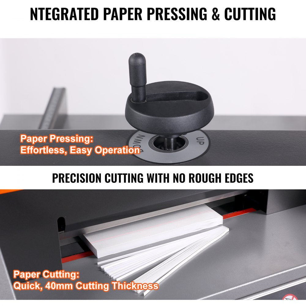 Vevor Electric Paper Cutter Desktop Button-Control Paper Trimmer 13" New