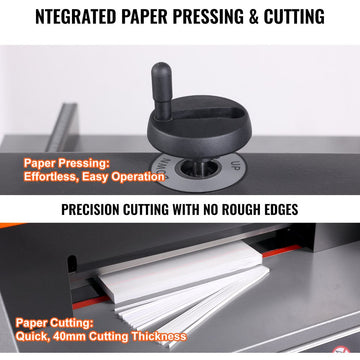 Vevor Electric Paper Cutter Desktop Button-Control Paper Trimmer 13" New