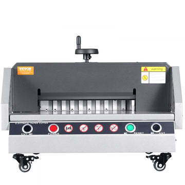 Vevor Electric Paper Cutter Desktop Button-Control Paper Trimmer 13" New