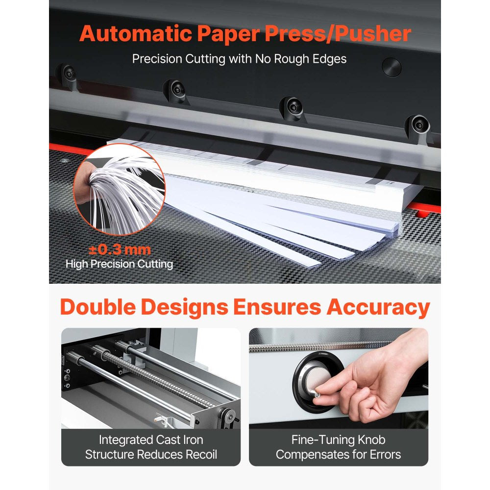 Vevor Electric Paper Cutter 20.28" Guillotine Trimmer with 7" Touchscreen New