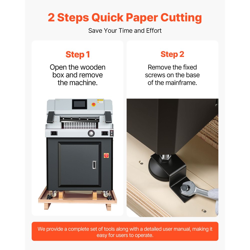 Vevor Electric Paper Cutter 20.28" Guillotine Trimmer with 7" Touchscreen New