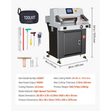 Vevor Electric Paper Cutter 20.28" Guillotine Trimmer with 7" Touchscreen New