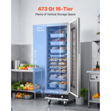 Vevor Food Warmer 16-Tier Commercial Warming Cabinet with Glass Door New
