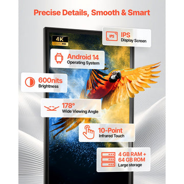 Vevor Digital Kiosk 55" Indoor 4K Touchscreen Signage Display New