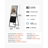 Vevor Digital Signage Kiosk 32" Indoor Floor Standing Advertising Display New