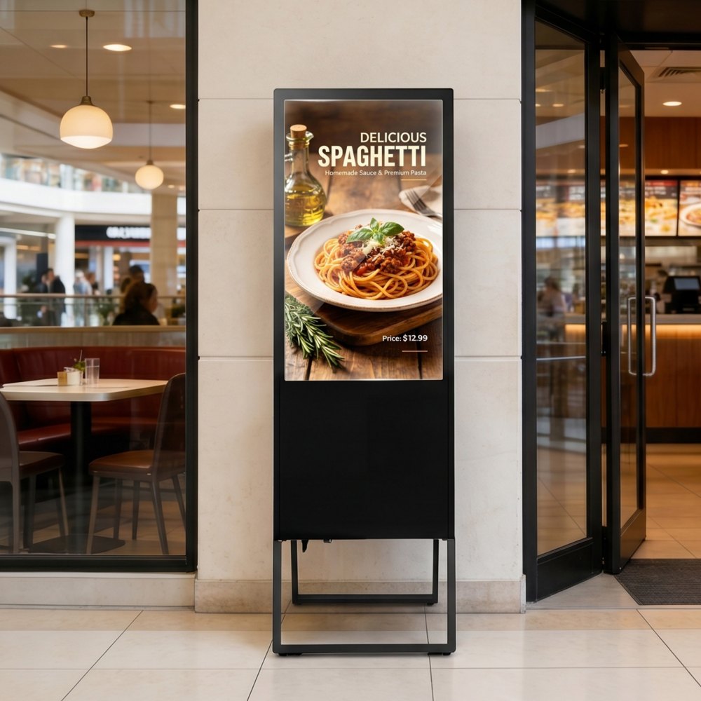 Vevor Digital Signage Kiosk 32" Indoor Floor Standing Advertising Display New