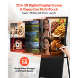 Vevor Digital Signage Kiosk 32" Indoor Floor Standing Touchscreen Advertising Display New