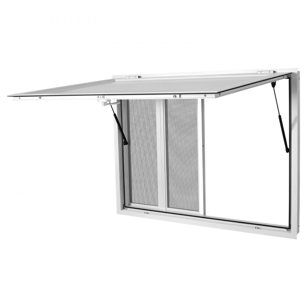 Vevor Concession Window 48" x 36" Food Truck Service Window with 4 Sliding Screen Windows New