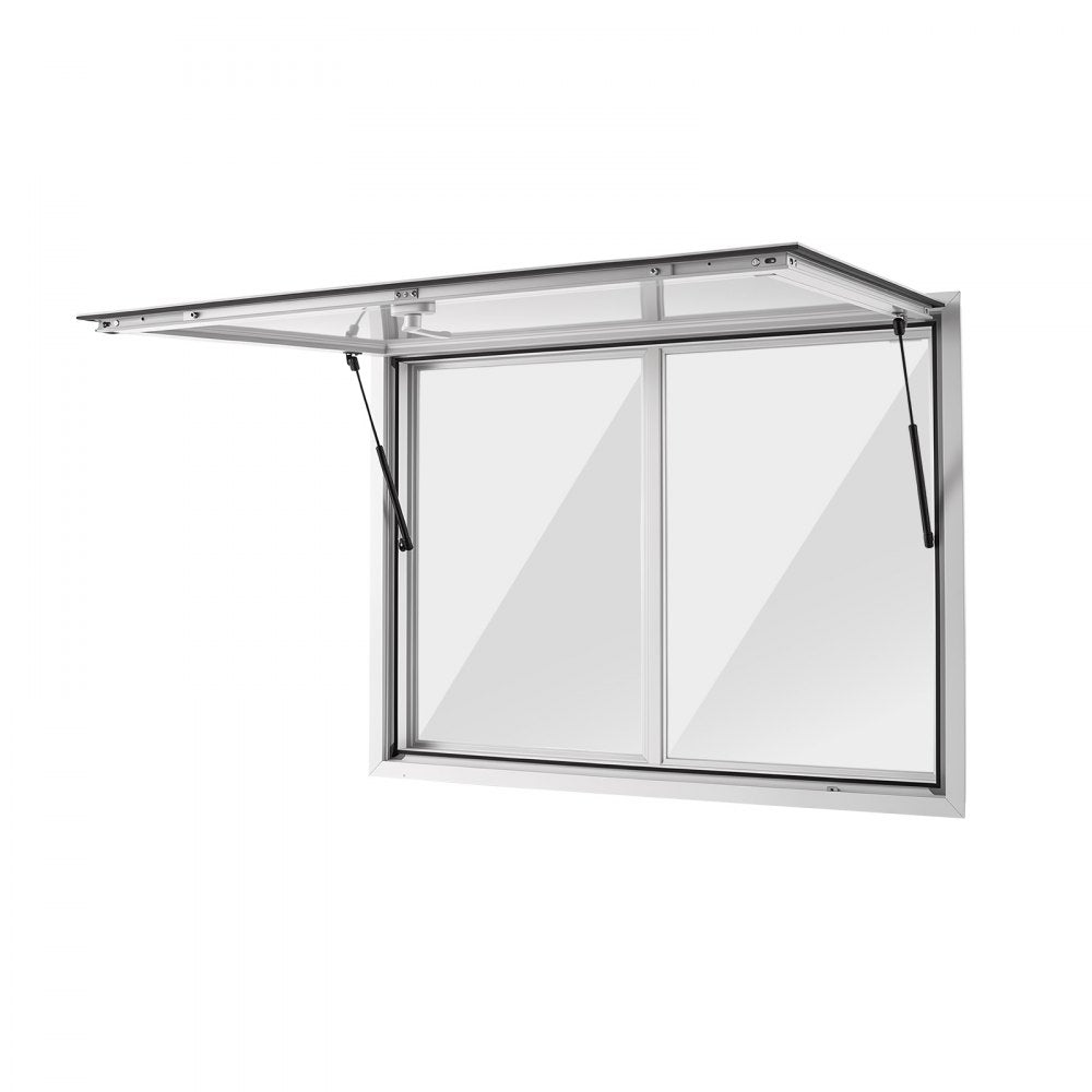Vevor Concession Window 48" x 36" Aluminum Alloy Service Window for Food Truck with 2 Sliding Acrylic Windows New