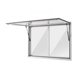 Vevor Concession Window 48" x 36" Aluminum Alloy Service Window for Food Truck with 2 Sliding Acrylic Windows New