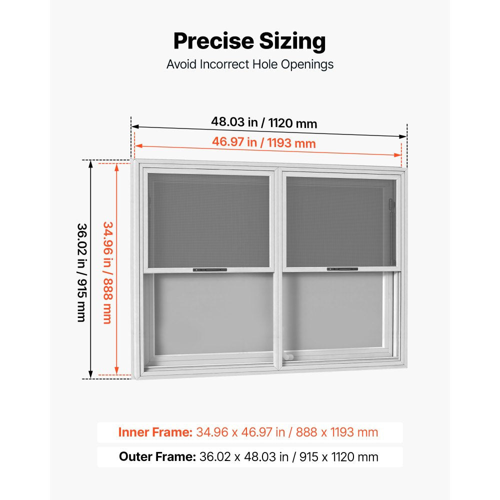 Vevor Concession Window 48" x 36" Aluminum Alloy Service Window New