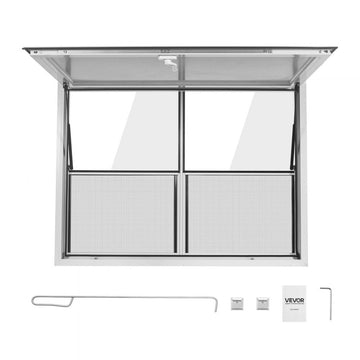 Vevor Concession Window 48" x 36" Aluminum Alloy Service Window New