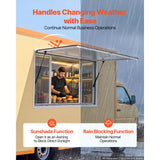 Vevor Concession Window 60" x 36" Aluminum Alloy Frame Service Window for Food Truck with 4 Sliding Screen Windows New