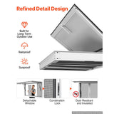 Vevor Concession Window 60" x 36" Aluminum Alloy Frame Service Window for Food Truck with 4 Sliding Screen Windows New