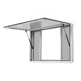 Vevor Concession Window 60" x 36" Aluminum Alloy Frame Service Window for Food Truck with 4 Sliding Screen Windows New