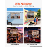 Vevor Concession Window 64" x 40" Aluminum Alloy Service Window for Food Truck New