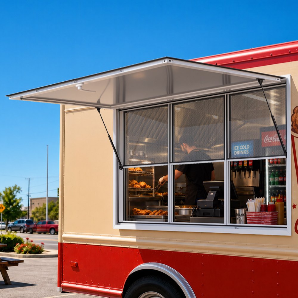 Vevor Concession Window 64" x 40" Aluminum Alloy Service Window for Food Truck New