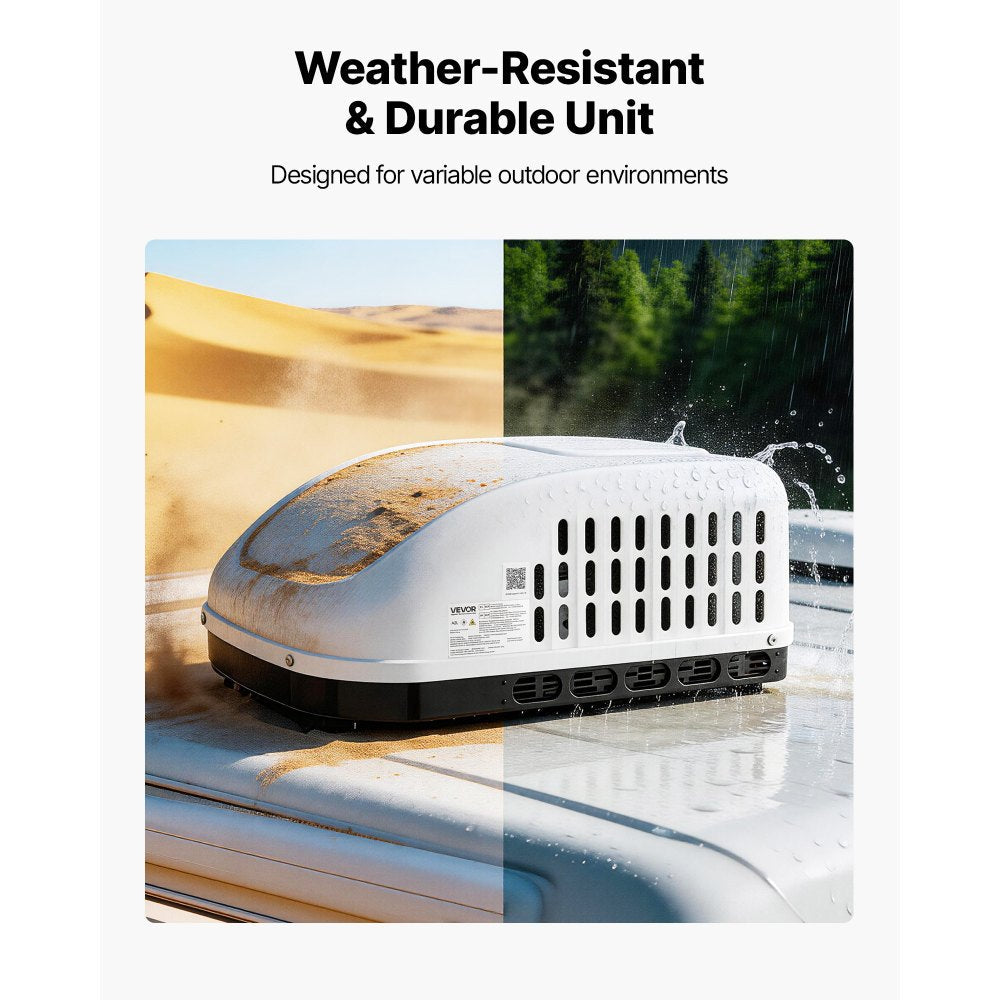 Vevor RV Air Conditioner 13,500 BTU 120V Ducted or Non-Ducted Rooftop AC Unit White New