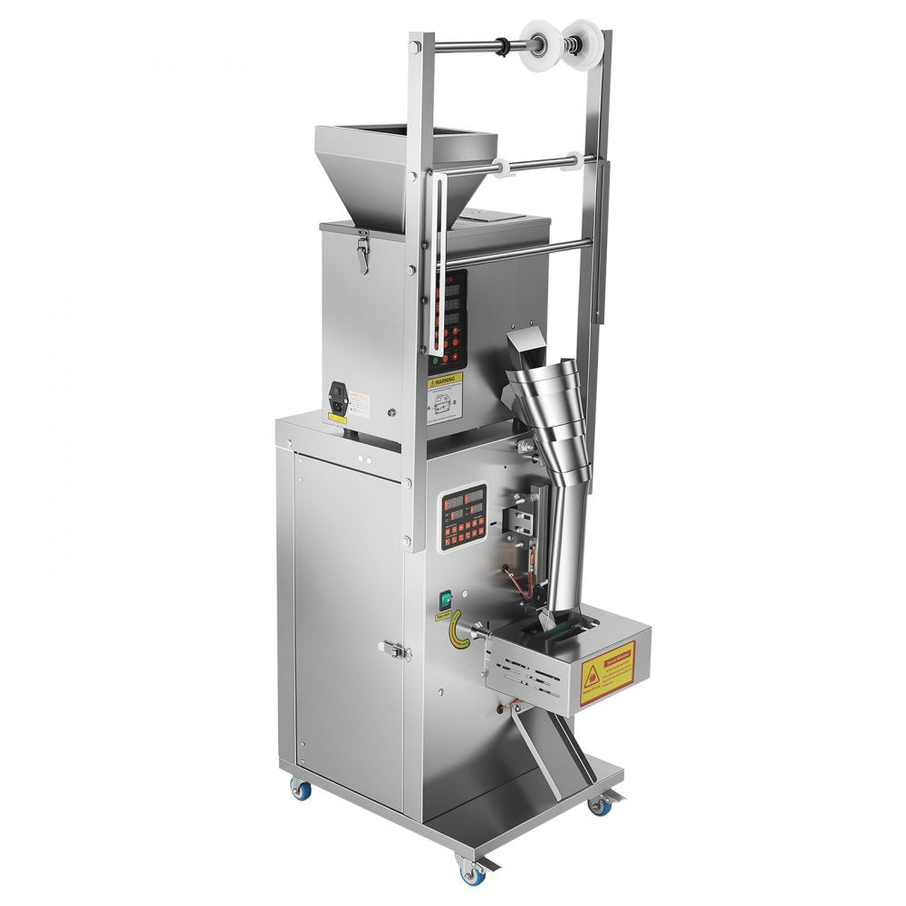Vevor Powder Filling and Sealing Machine Automatic Granule Packaging Machine 3-200g Silver New